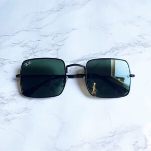 Ray-Ban Black Square 1971 Sunglasses Metal Sunnies